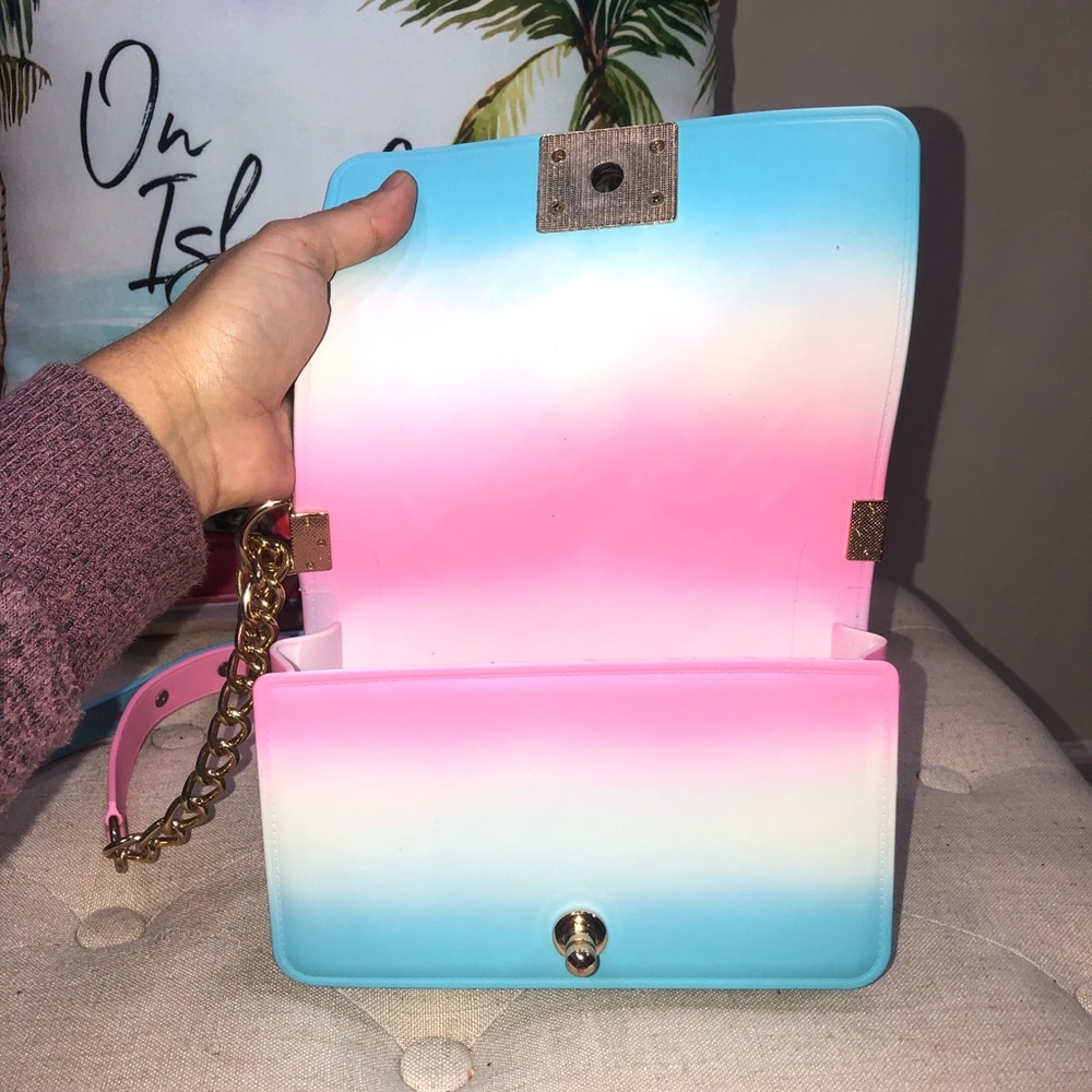 Luxury Rainbow Jelly Chain Crossbody Bag Excellent Condition - Picture 7 of 11